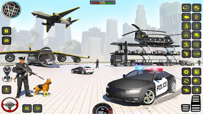 Police Truck Transport Game android App screenshot 1